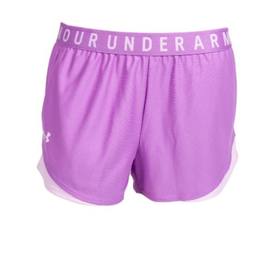 Brand New Ladies Under Armour Purple Play-Up 3.0 Athletic Shorts.